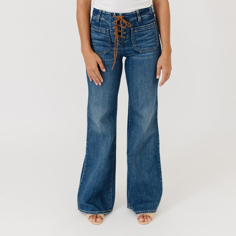Nili Lotan Florence Lace Up Jean